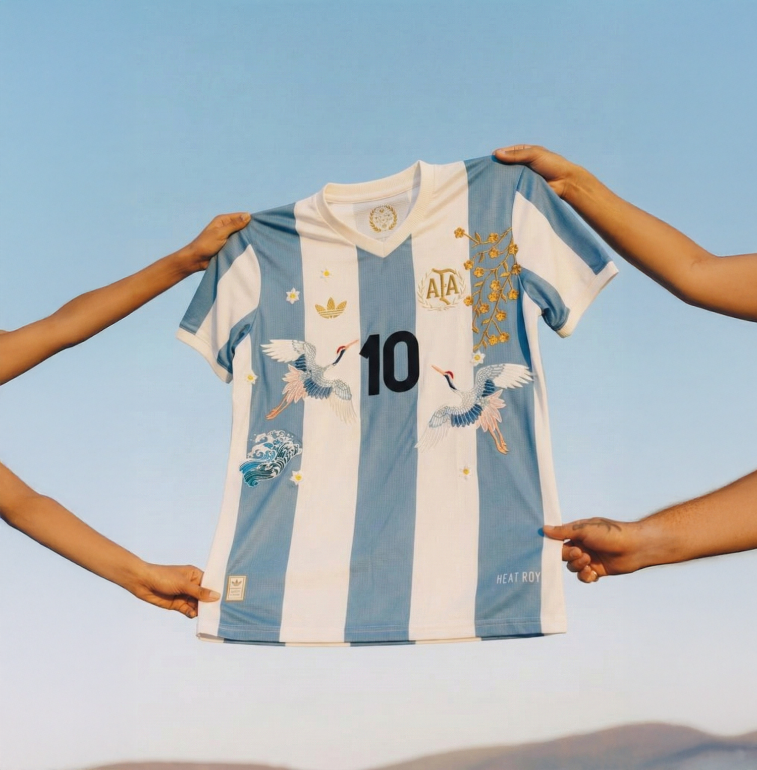 Argentina Embroidered Home Jersey – Iconic Number 10 Display