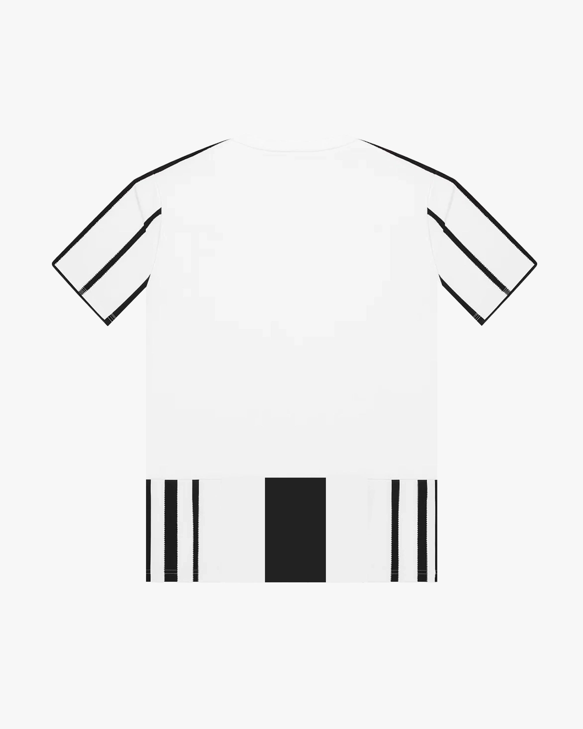 Clean back silhouette of the Juventus Embroidered Pink Jersey showcasing the tailored fit and classic navy polo collar.