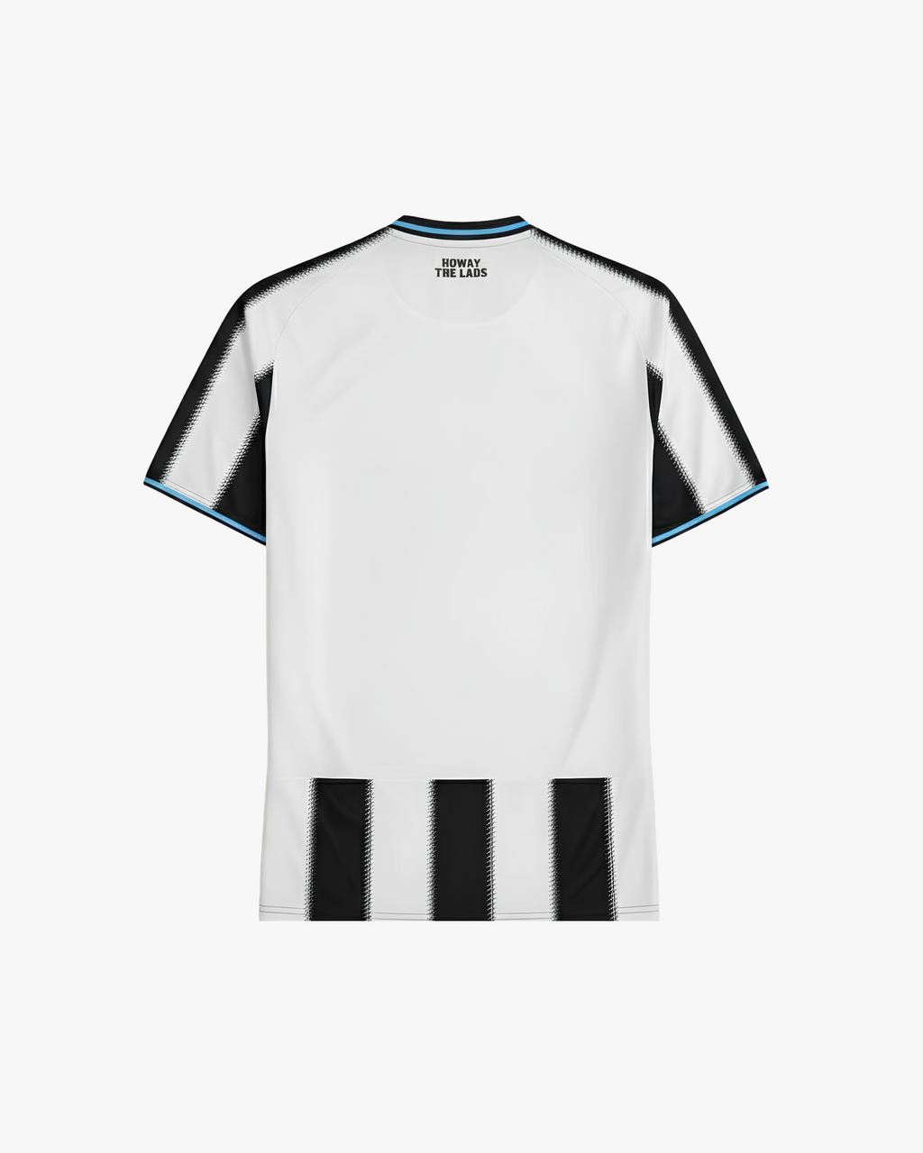 Rear view of the Embroidered Newcastle Home Jersey 2025-26 showing the clean striped design and high-quality fabric finish.