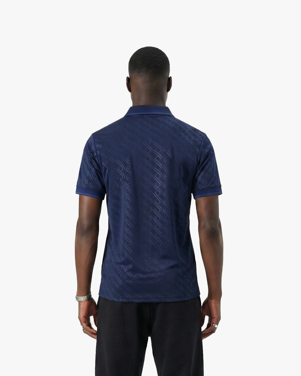 Elevate your look with the Embroidered Juventus Third Jersey 2024-25. Features stunning floral embroidery on dark blue textured fabric with gold accents.